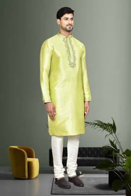 Mens embroidered kurta pyjama 4