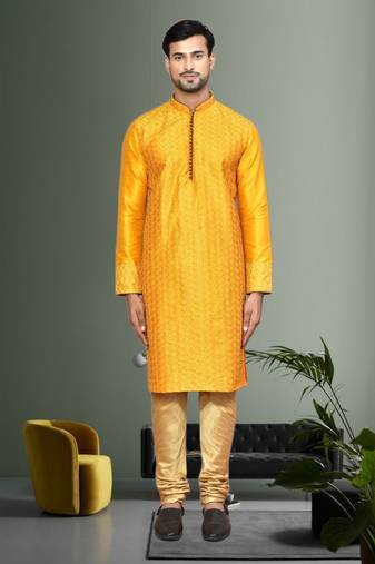 Mens embroidered kurta pyjama