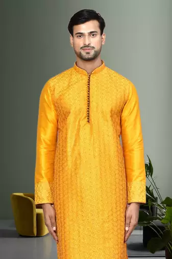 Mens embroidered kurta pyjama
