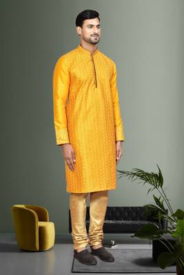 Mens embroidered kurta pyjama 4