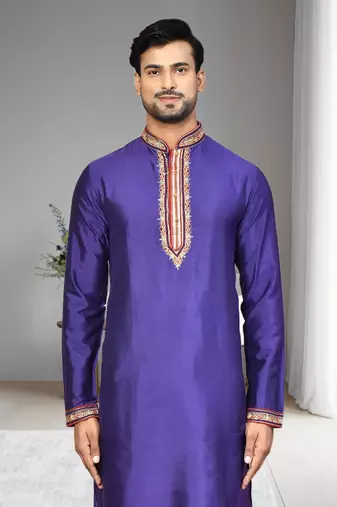 Mens embroidered kurta pyjama