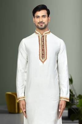 Mens embroidered kurta pyjama 3