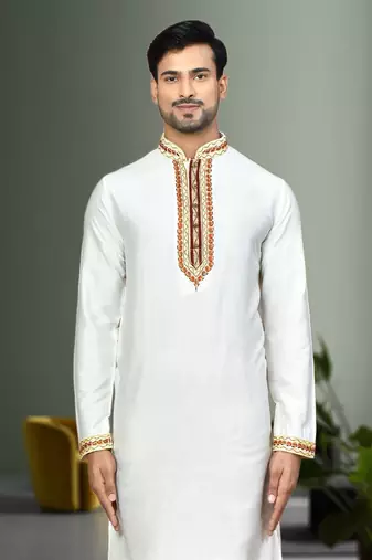 Mens embroidered kurta pyjama