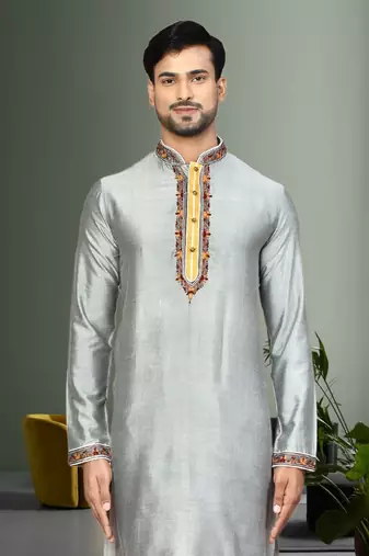 Mens embroidered kurta pyjama