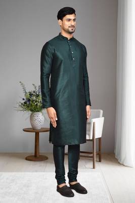 Mens plain kurta pyjama 4