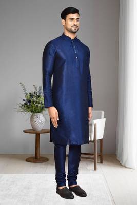 Mens plain kurta pyjama 4