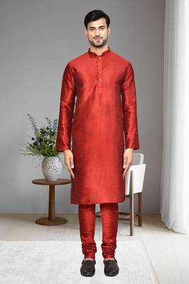 Mens plain kurta pyjama 1