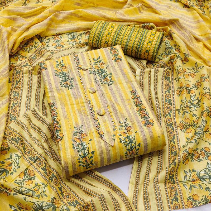 Exclusive women's chanderi dress material