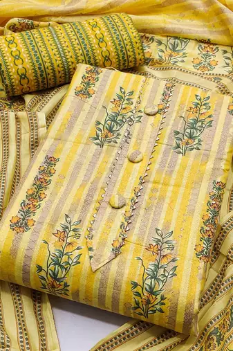 Exclusive women's chanderi dress material