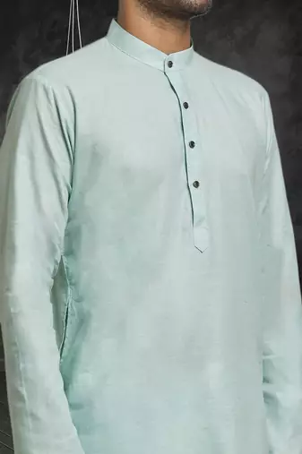 Mens silk plain kurta pajama