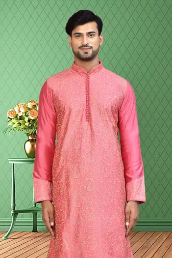 Mens silk dhoti kurta