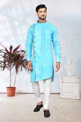 Mens silk kurta pajama 1