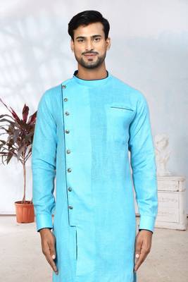 Mens silk kurta pajama 4
