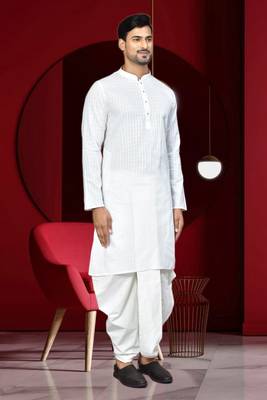 Mens cotton dhoti kurta 4