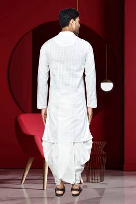 Mens cotton dhoti kurta 5