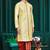 Mens silk embroidered dhoti kurta