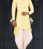 Mens silk plain dhoti kurta