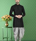 Mens silk plain kurta pajama