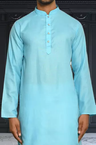 Mens cotton plain dhoti kurta
