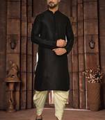 Mens cotton plain dhoti kurta
