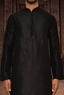 Mens cotton plain dhoti kurta 4
