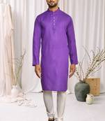 Mens cotton plain kurta pajama