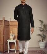 Mens cotton plain kurta pajama