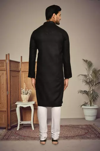 Mens cotton plain kurta pajama