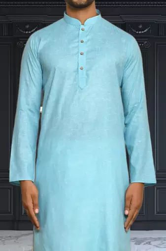 Mens cotton plain dhoti kurta