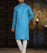 Mens cotton plain kurta pajama