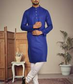 Mens cotton plain kurta pajama