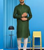 Mens cotton plain kurta pajama