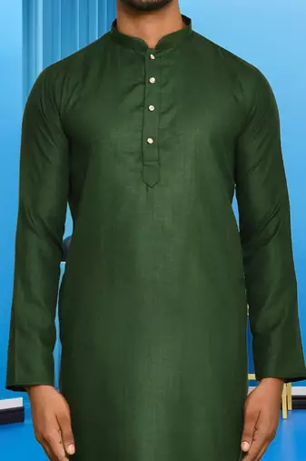 Mens cotton plain kurta pajama