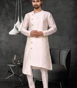Mens silk plain kurta pajama