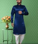 Mens silk plain pathani suit & dhoti