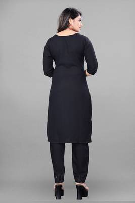 Ethnic Top Bottom Set For Festive Looks In Classy Black Colour 2