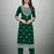  Chikankari Embroidery Work Green Colour Rayon Top Bottom Set