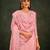 Ethnic Pink Colour Resham Embroidery Work Fancy Partywear Salwaar Kameez