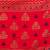 Red & Multi silk cotton floral design handloom saree with blouse