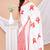 Red & White Aplique cotton saree without blouse