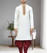 Mens embroidered dhoti kurta