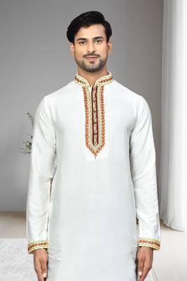 Mens embroidered dhoti kurta 3