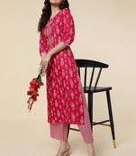 Clemira Green Color Embroidered Women'S Kurta Palazzo Set