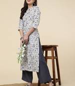 Clemira Green Color Embroidered Women'S Kurta Palazzo Set