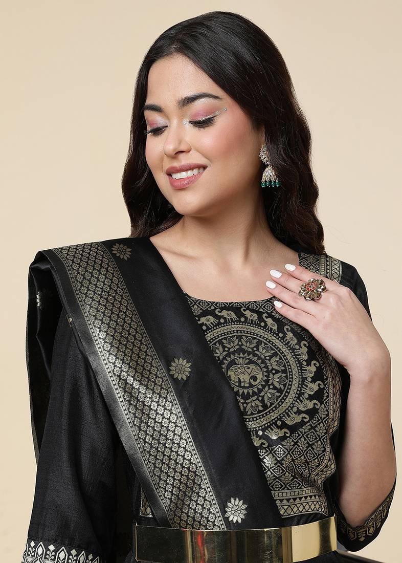 Clemira Green Color Embroidered Women'S Kurta Palazzo Set