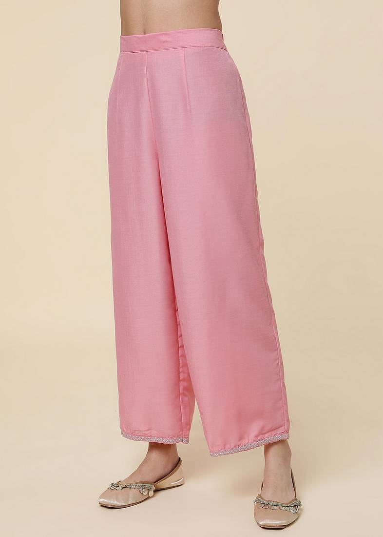 Clemira Light Green Color Embroidered Women'S Kurta Palazzo Dupatta Set