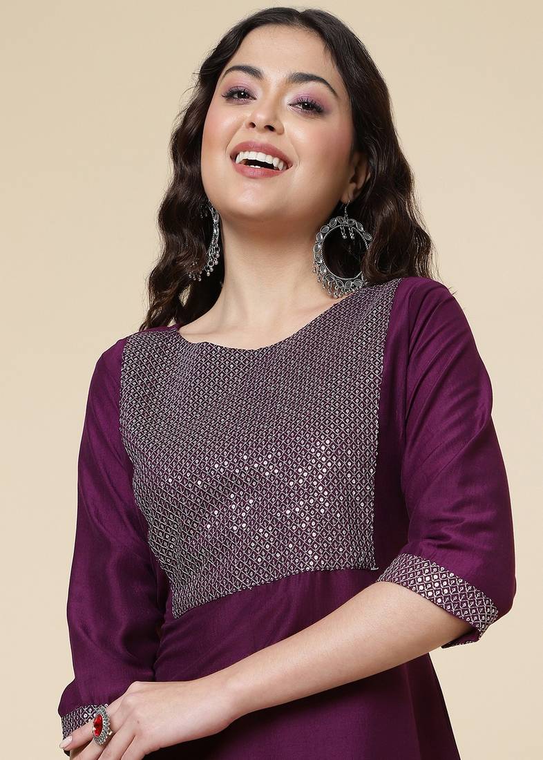 Clemira Yellow Color Embroidered Women'S Kurta Palazzo Dupatta Set