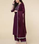 Clemira Multicolor Color Embroidered Women'S Kurta Palazzo Set