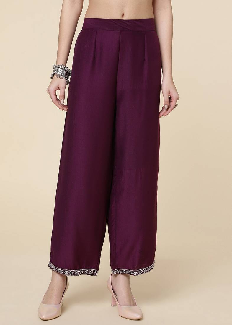 Clemira Multicolor Color Embroidered Women'S Kurta Palazzo Set