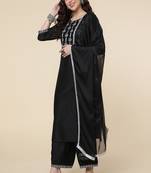 Clemira Multicolor Color Embroidered Women'S Kurta Palazzo Set